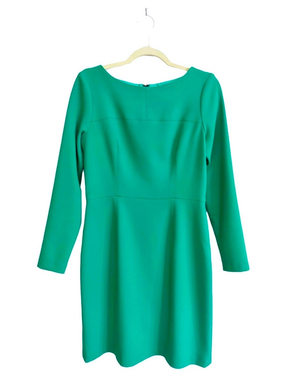 Shoshanna Green Long-Sleeve Sheath Dress Elegant Formal Cocktail Size 8